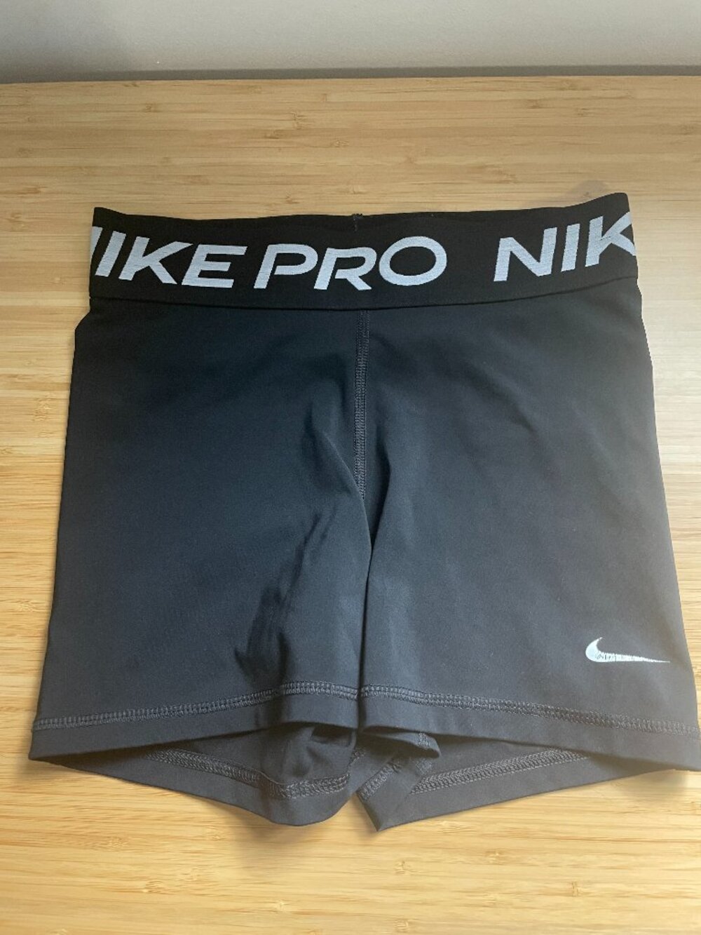 Black and White Nike Pro Shorts
